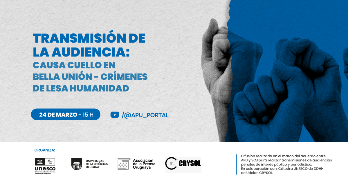 Transmisión de la Audiencia: Causa Cuello en Bella Unión- Crímenes de lesa humanidad