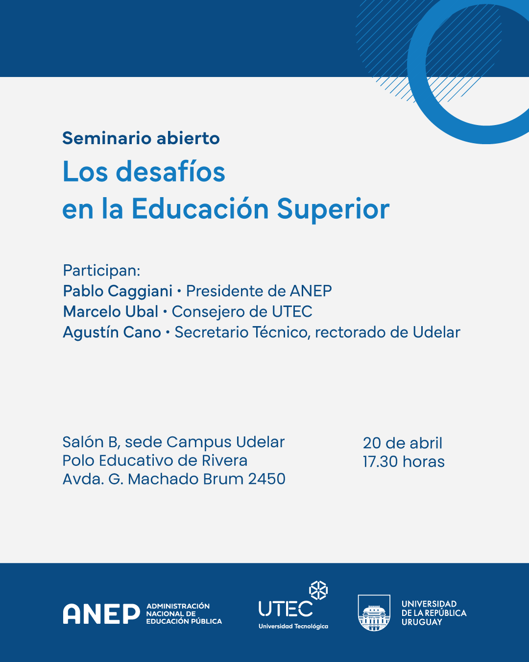 Seminario abierto sobre eduación superior