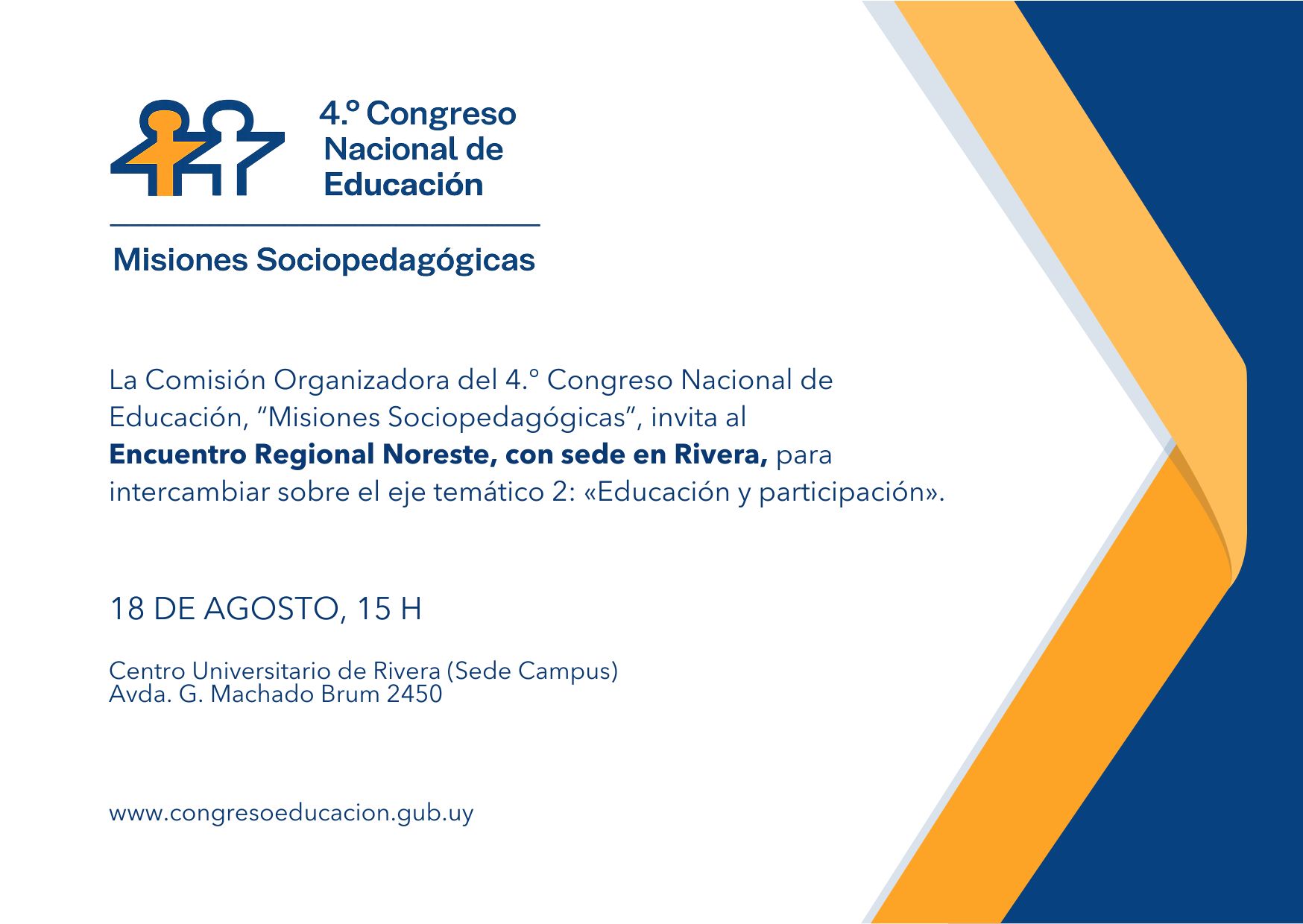 Congreso de educación en Rivera