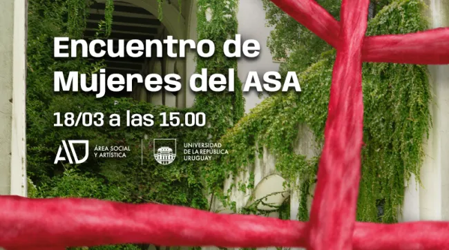 Afiche de la actividad. Foto del aulario del Área Social
