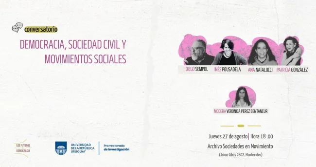Conversatorio «Democracia, sociedad y movimientos sociales»