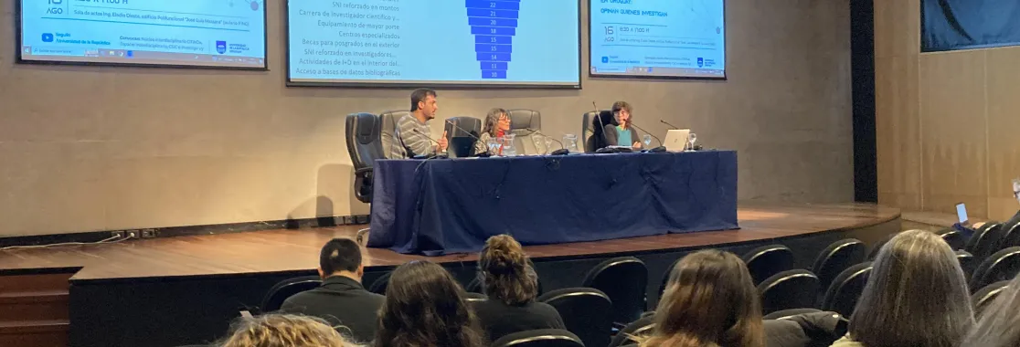 Seminario «Políticas de Ciencia, Tecnología e Innovación en Uruguay: opinan quienes investigan» Seminario «Políticas de Ciencia, Tecnología e Innovación en Uruguay: opinan quienes investigan»