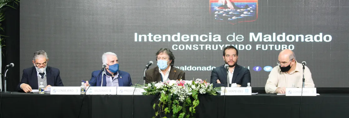 Congreso de Intendentes en Maldonado. 27/8/20. Foto: Liroy Rodríguez, UCUR