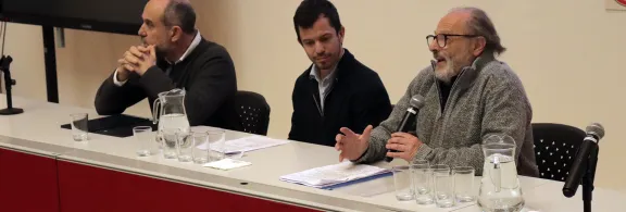Daniel Olesker (Ministerio de Industria, Energía y Minería (MIEM)), Álvaro Brunini (Agencia Nacional de Investigación e Innovación (ANII)), Leonel Briozzo (Ministerio de Salud Pública (MSP))